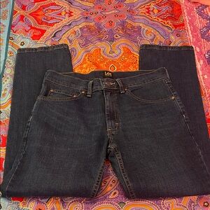 Lee Men's Deep Indigo Straight Jeans